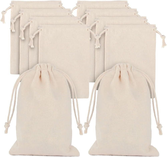 Sac de sport à cordon — pour enfant, réutilisable, en coton, 10 pièces, 15 × 20cm