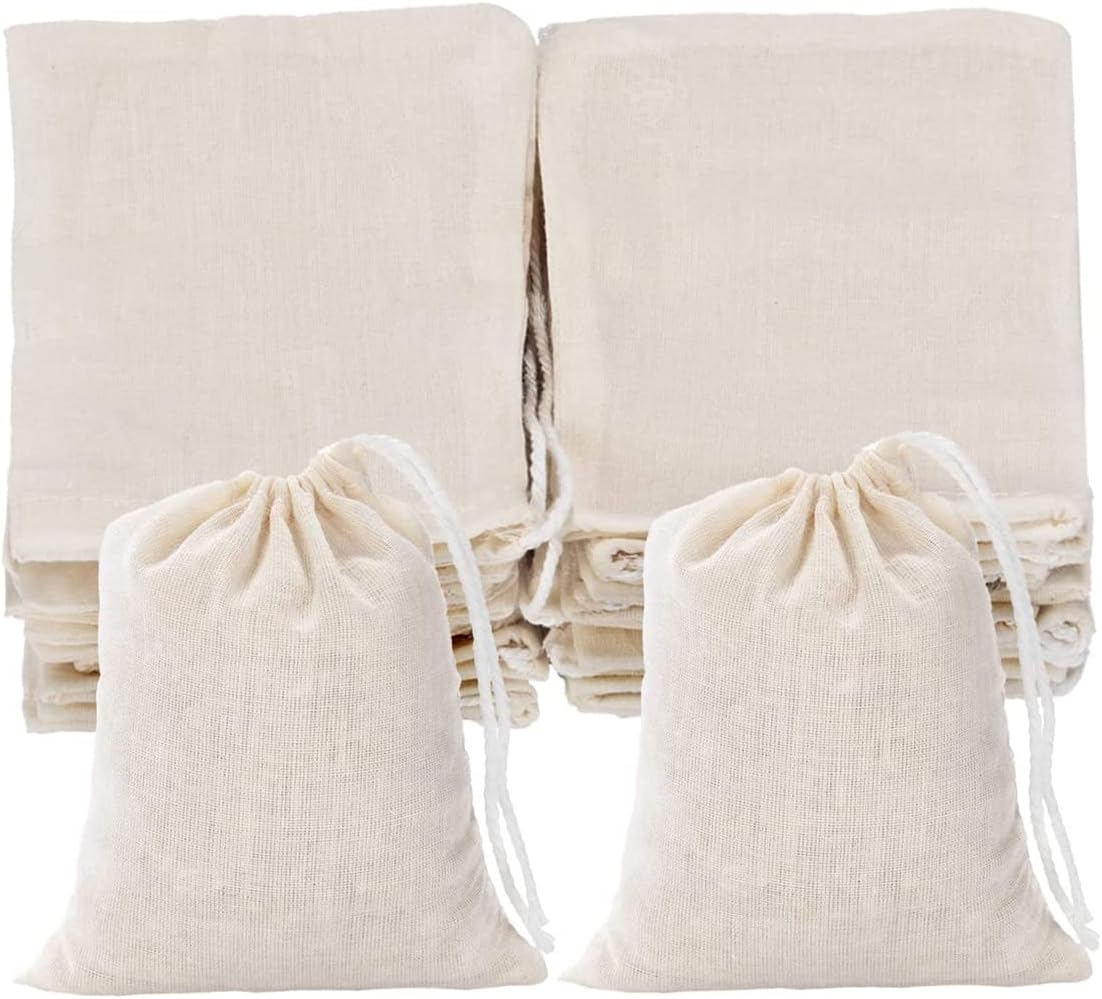 Sac de sport à cordon – réutilisable, en coton, 25 pièces, 10 × 15cm