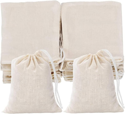 Sac de sport à cordon – réutilisable, en coton, 25 pièces, 10 × 15cm