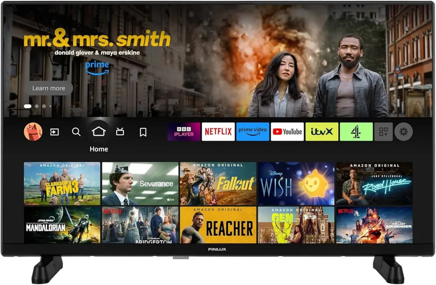 Téléviseur HD Prêt Finlux MH24F, Smart TV, Fire TV, avec Alexa et Applications Populaires