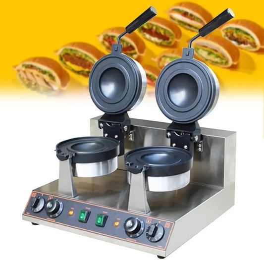Machine Multifonction 1300W: Hamburgers, Gaufres et Paninis Professionnels